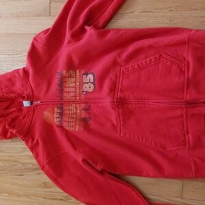 Red Zip Up Stranger Things Hoodie